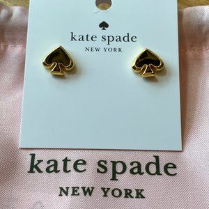 BRAND NEW - Kate Spade Everyday Spade Earrings - Black